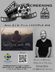 Sanson and Me film screening event flyer