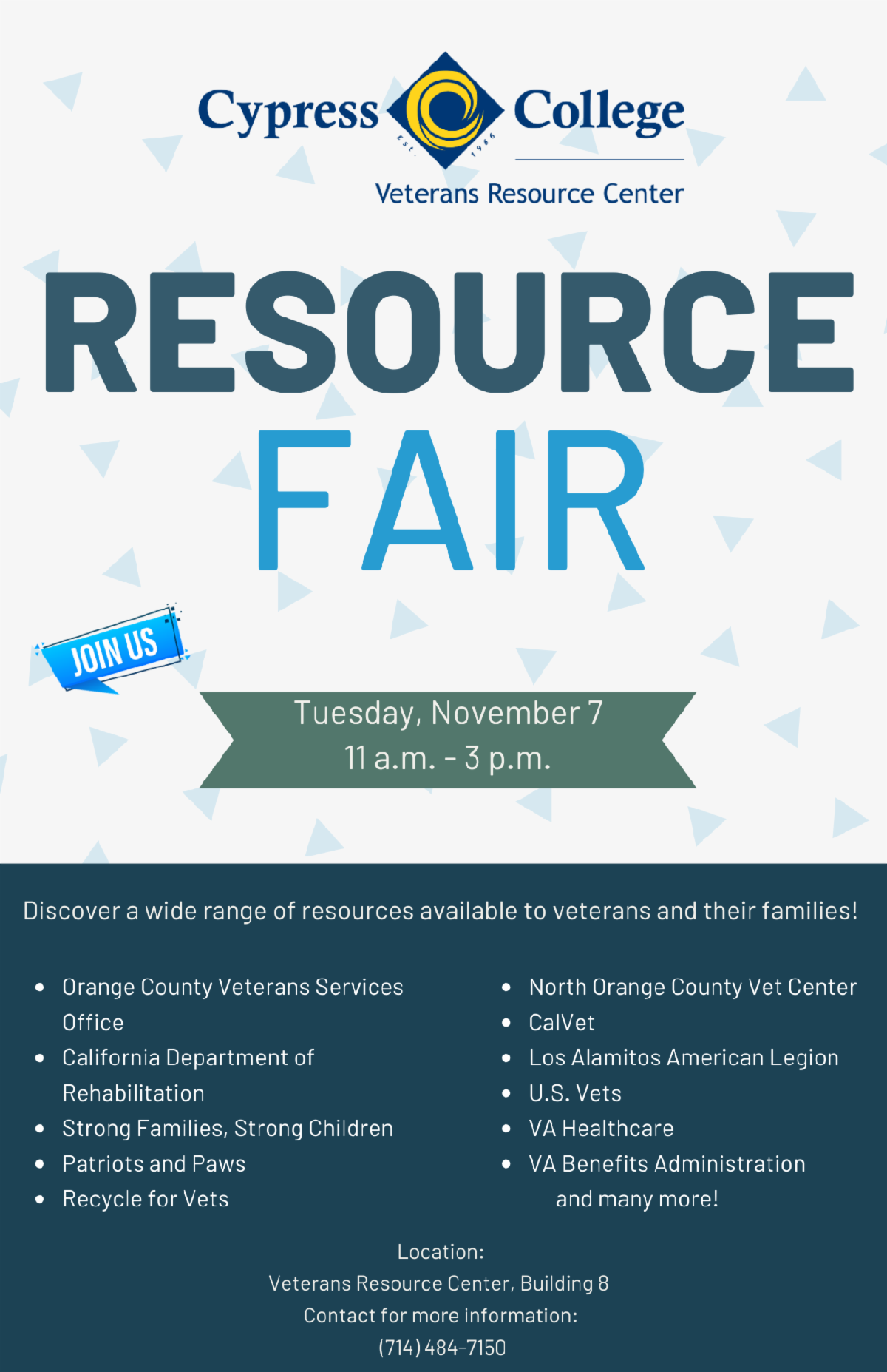 Veterans Resource Fair flyer