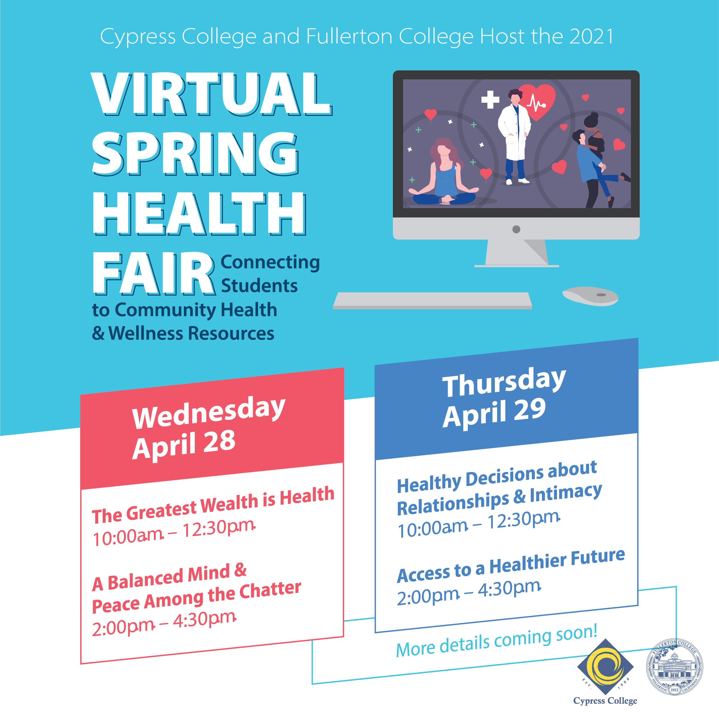 Details on virtual health fair event