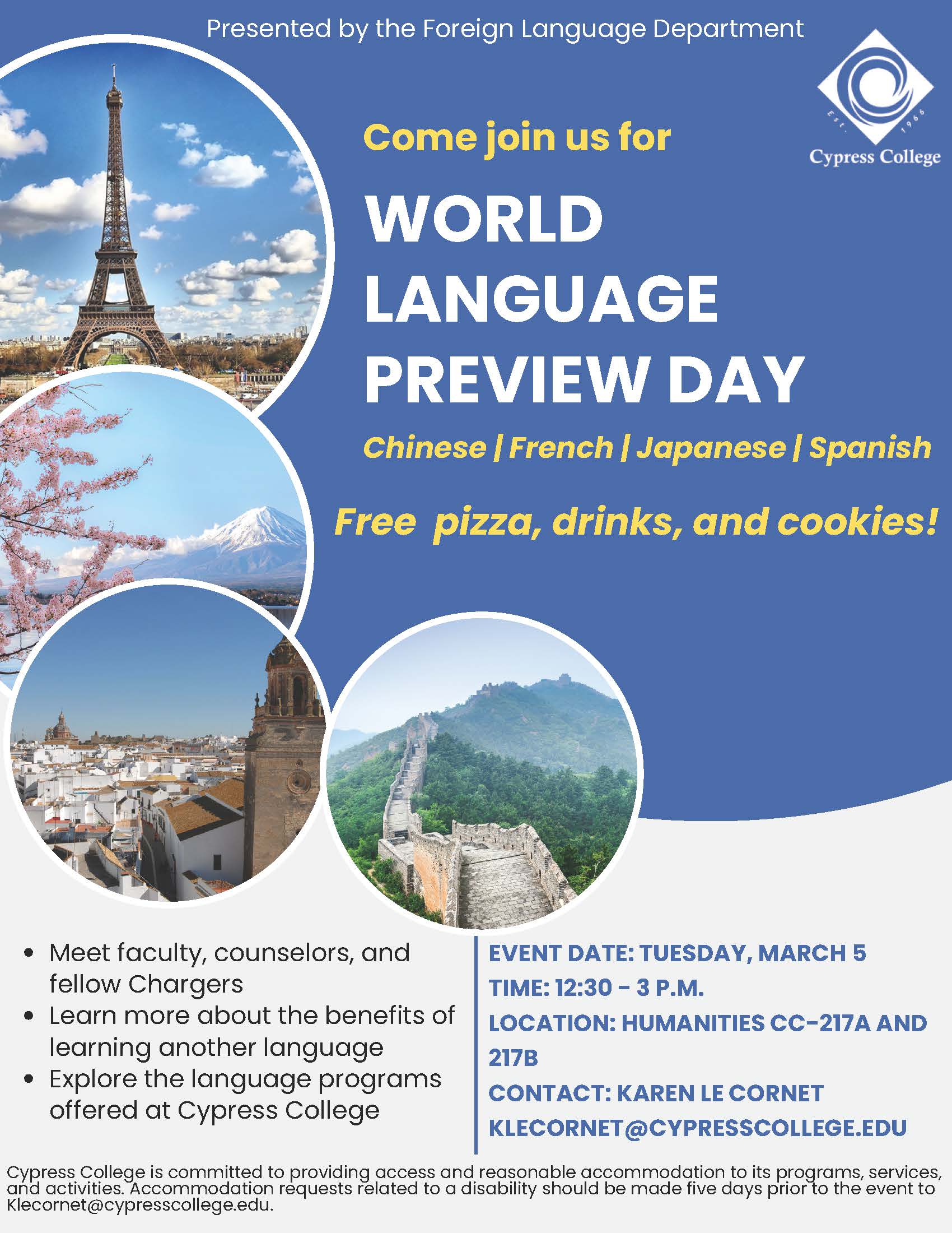 World Language Day flyer