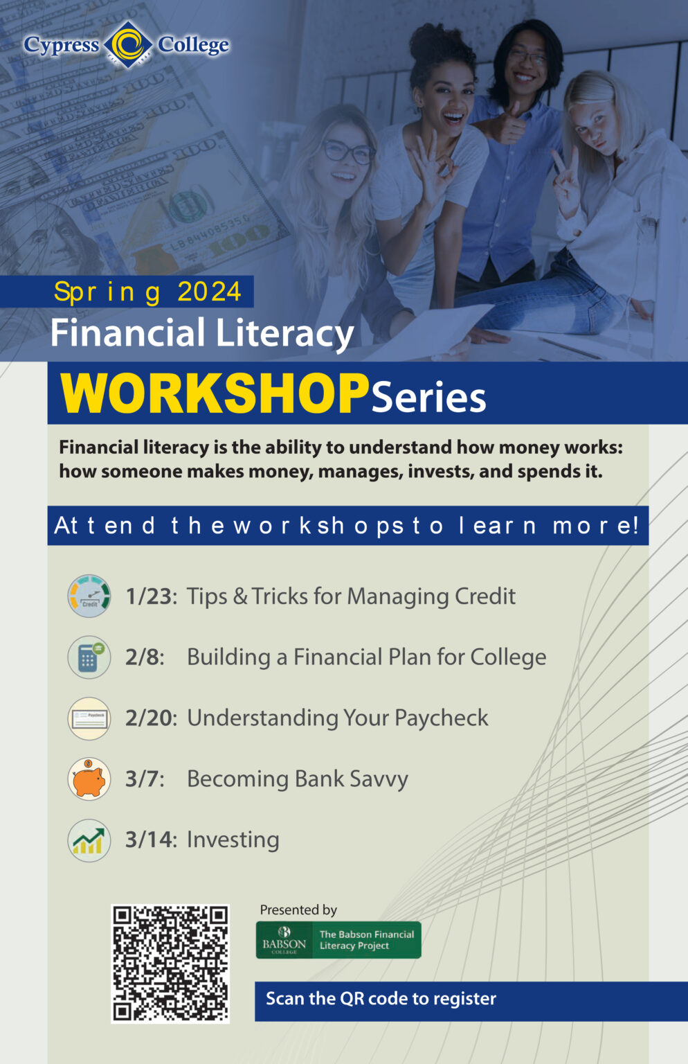 Cypress College Spring 2025 Financial Literacy Series