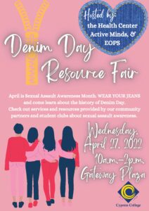 Denim Day Resource Fair flyer