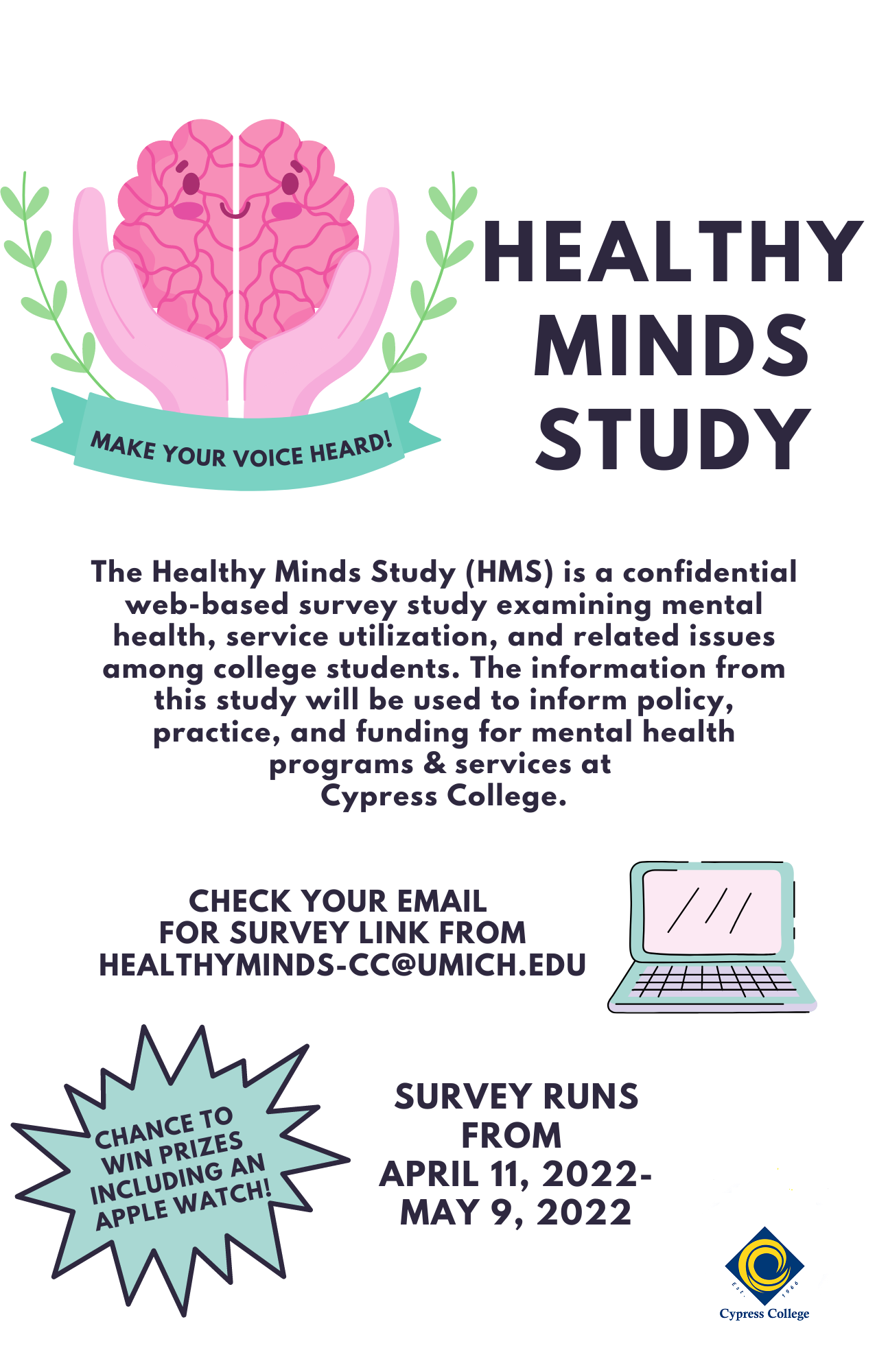 Healthy Minds Survey flyer