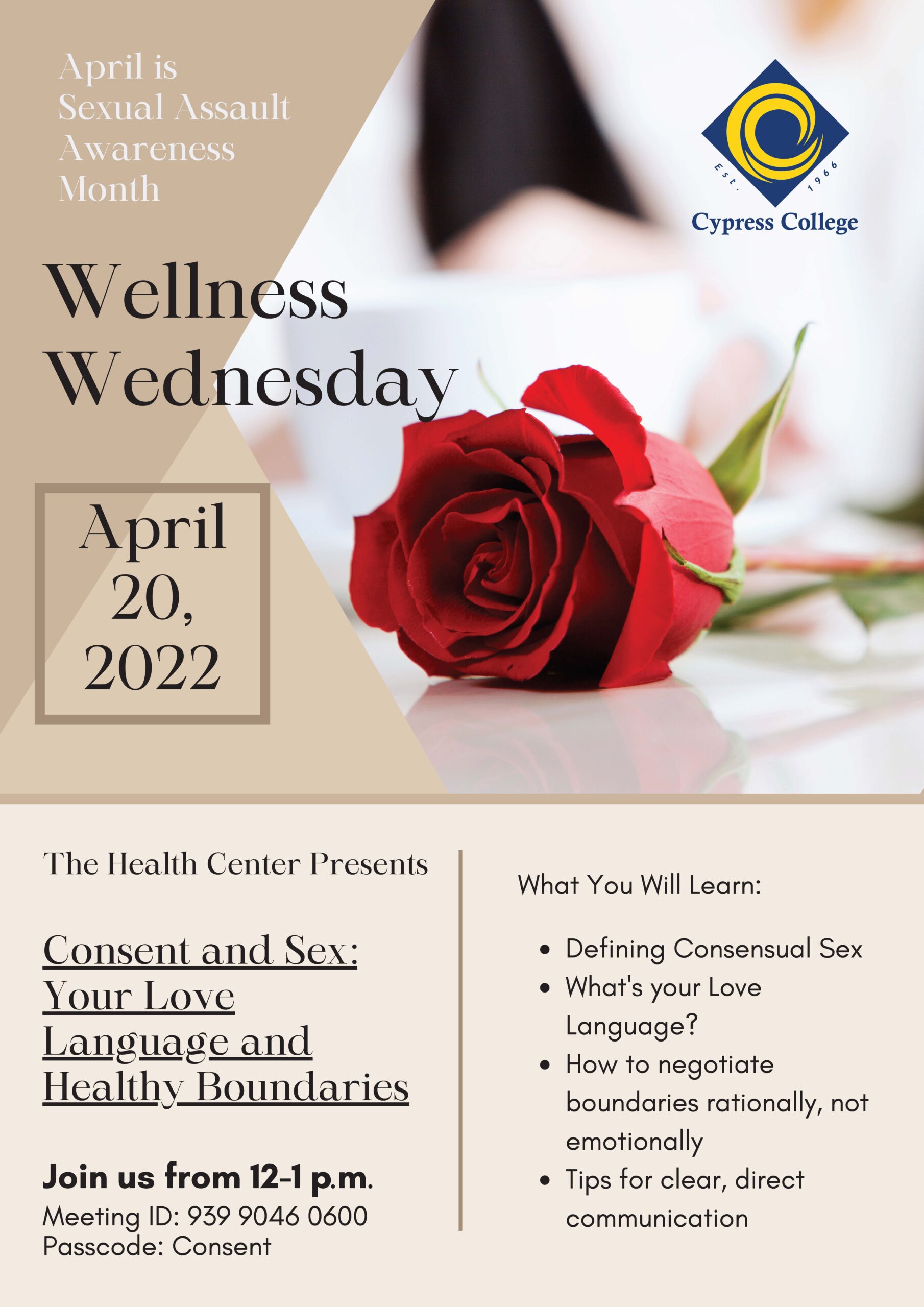 Consent and Sex: Your Love Language and Healthy Boundaries event flyer