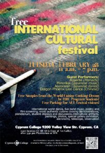 International Cultural Festival flyer