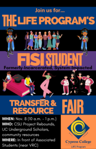 LIFE Program Resource Fair flyer