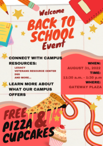 Back to school event flyer