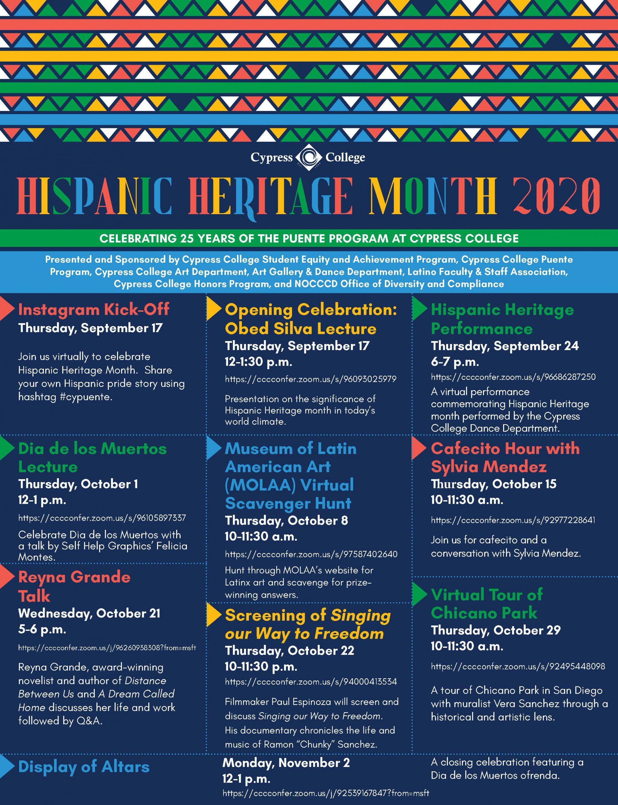 Hispanic Heritage Month flyer