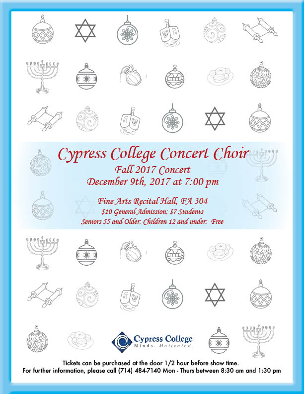 Cypress College Concert Choir flyer