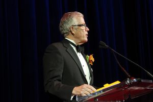 Bob Simpson speaking at the 42nd Annual Americana Awards