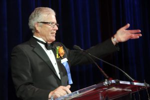 Bob Simpson speaking at the 42nd Annual Americana Awards