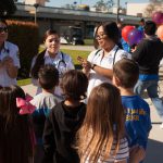 Presentation to children during Kindercaminata event