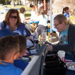 Presentation to children during Kindercaminata event