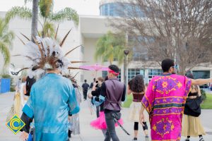 Dancers in the Mardi Gras parade.