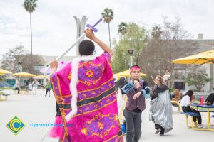 Dancers in the Mardi Gras parade.