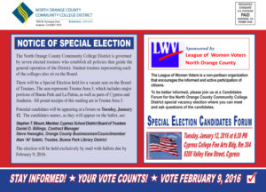NOCCCD Special Election