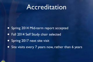 Accreditation, Strategic Plan Top IR & P Discussion List at Opening Day Meeting