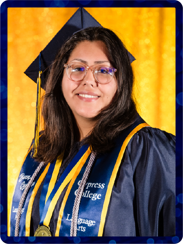 Portrait of Christina Guadarrama in commencement regalia