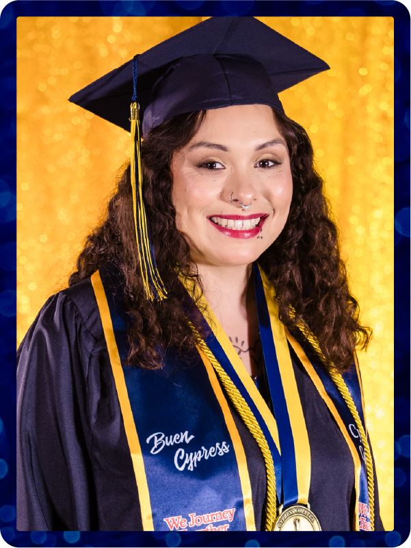 Candyce Young portrait in commencement regalia