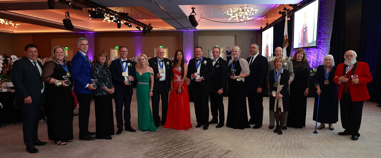 Americana Honorees posing with their awards.