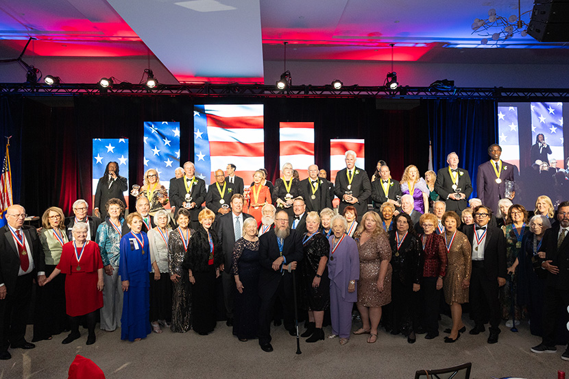 Americana Honorees posing with their awards.