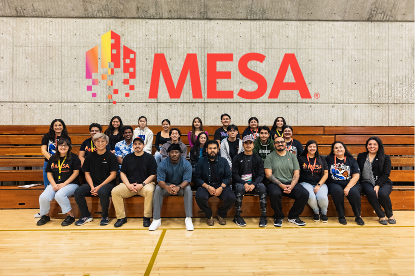 Inaugural MESA Cohort at Cypress College, fall 2023, attending orientation.