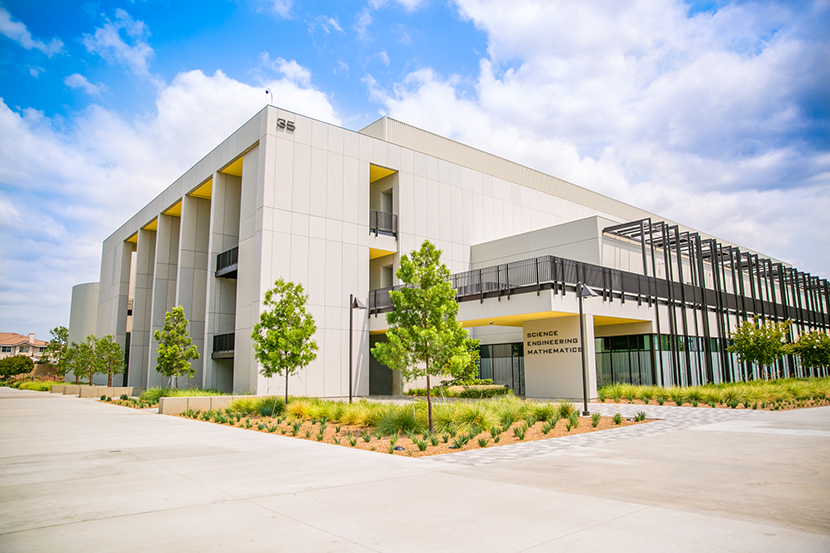 Exterior of Science, Engineering, and Math building