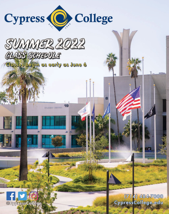 Cypress College Spring 2023 Class Schedule