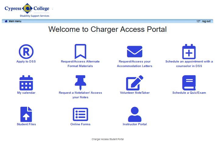 Screenshot of Charger Access Portal
