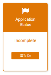 Application Status Incomplete