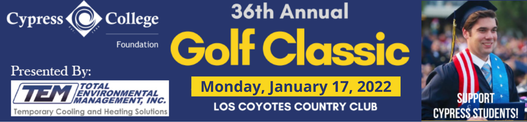 Flyer for the 36th annual Golf Classic