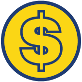 Dollar Sign in Yellow Circle