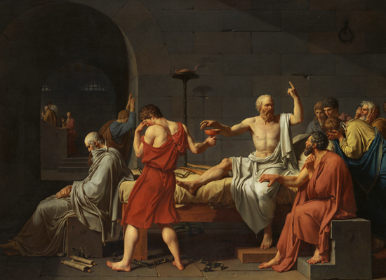 "The Death of Socrates" painting