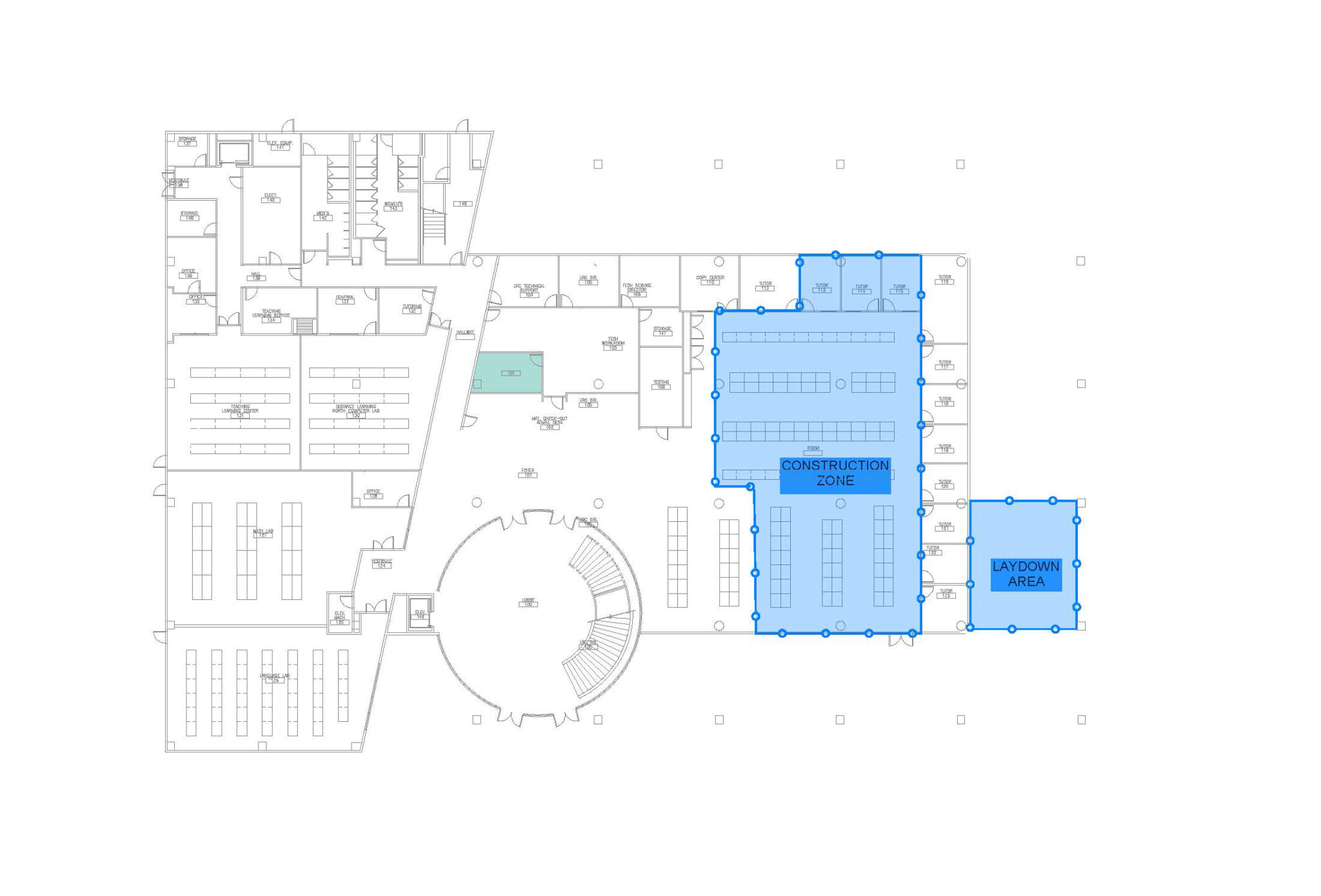 Map of Construction of Library and Learning Resource Center