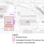Construction map fine arts swing space
