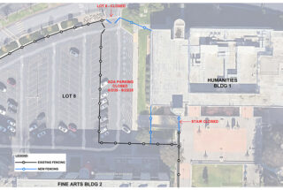 Construction Alert: ADA Parking Stalls Lot 8 (6/2 – 8/22)