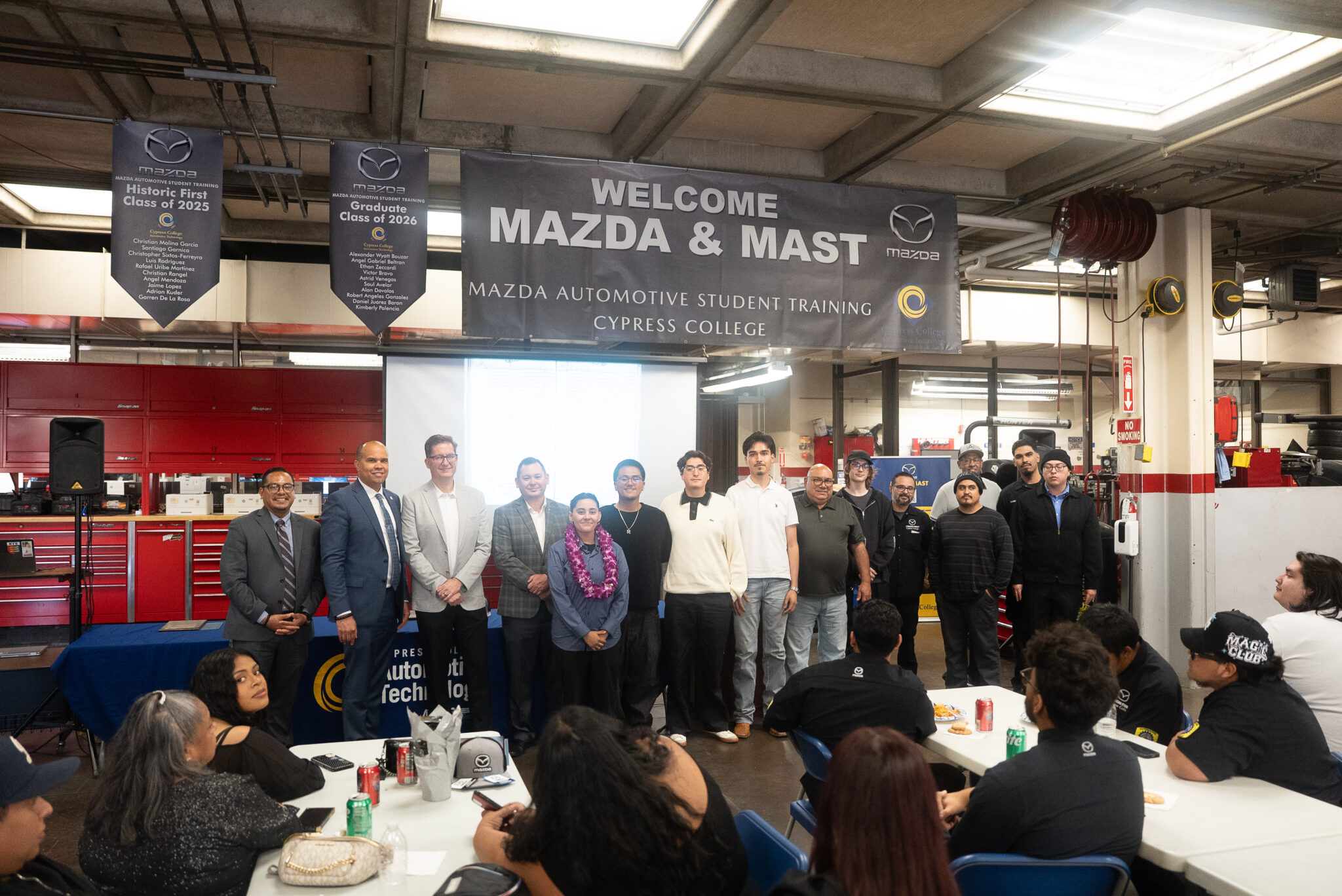 Students gather for MAST graduation ceremony.