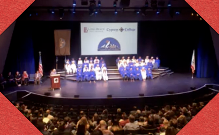 Students on stage for the ChalleNGe event