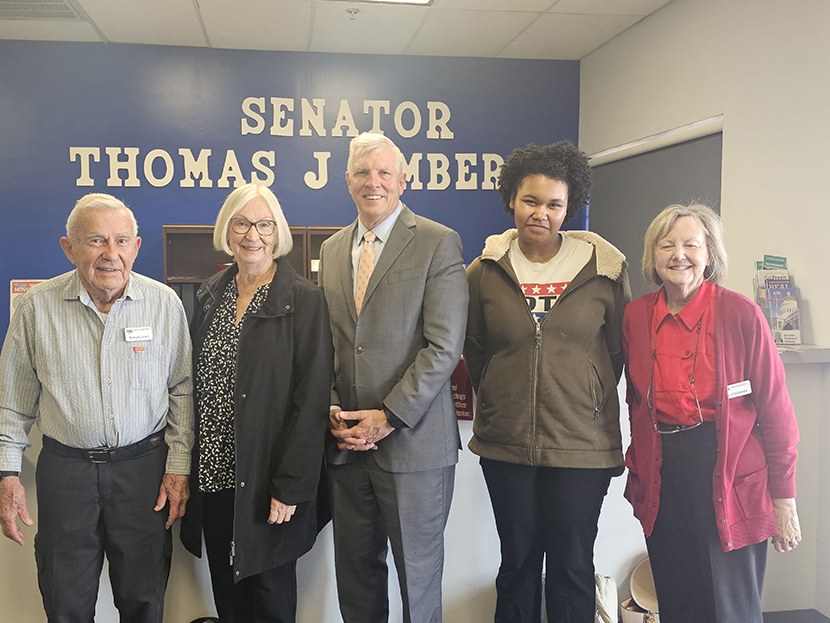 Love Adu with Senator Tom Umberg and others at Umberg's offices