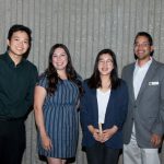 Group of Scholarship Award Ceremony attendees smiling.