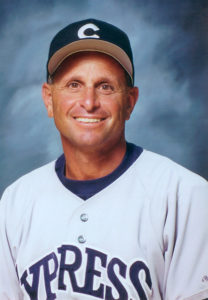 Cypress College baseball coach Scott Pickler