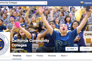 Photo of Cypress College Students on State Chancellor’s Facebook Cover