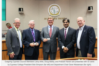 Dr. Simpson, Dean Wassenaar Part of Tribute to Departing Council Members