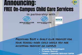 Now Offering On-Campus Child Care Services