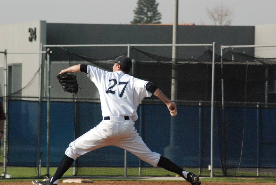 Cypress College baseball player