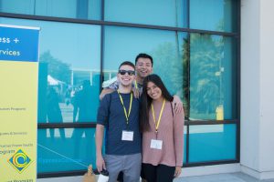 Three people at the 2018 Connect2Cypress smiling.