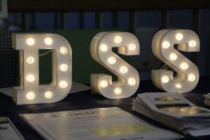 DSS letters with lights