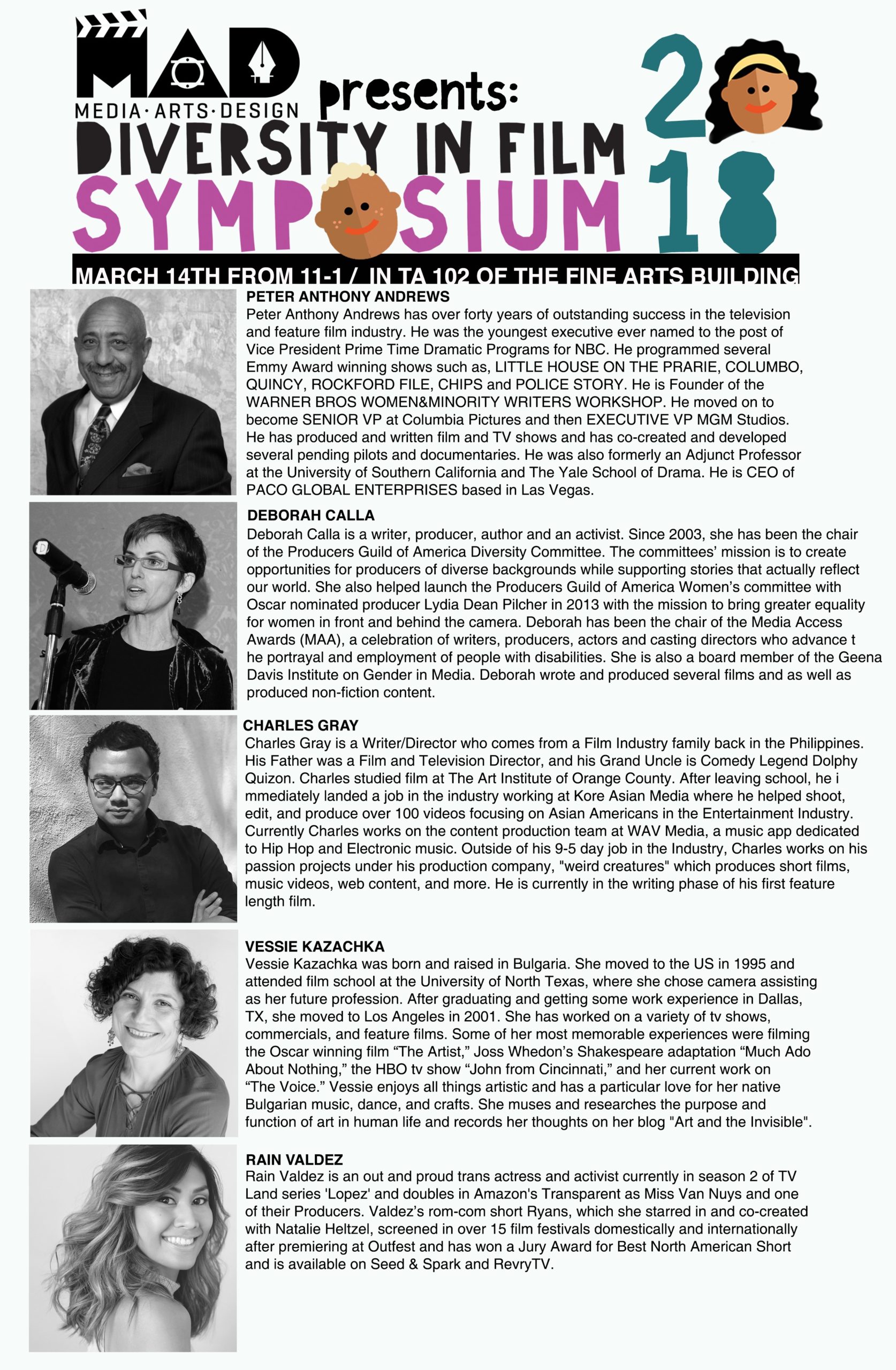 Diversity in Film Symposium flyer